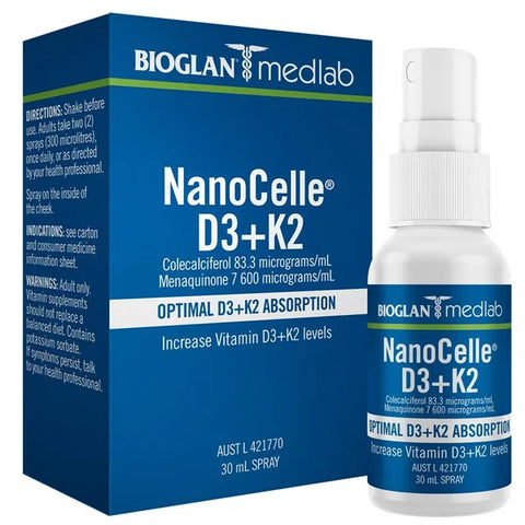 Bioglan Medlab NanoCelle D3+K2 30mL