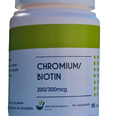 TCPA Chromium & Biotin 200/300mcg (100) capsules