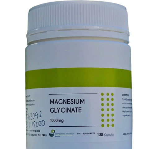 TCPA Magnesium Glycinate 1000 mg (100) Cap