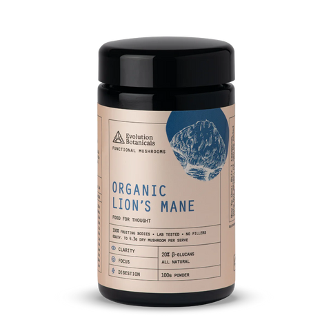 Evolution Botanicals Organic Lions Mane 100g Powder