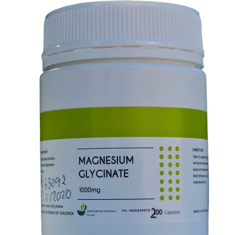 TCPA Magnesium Glycinate 1000 mg (200) Capsules