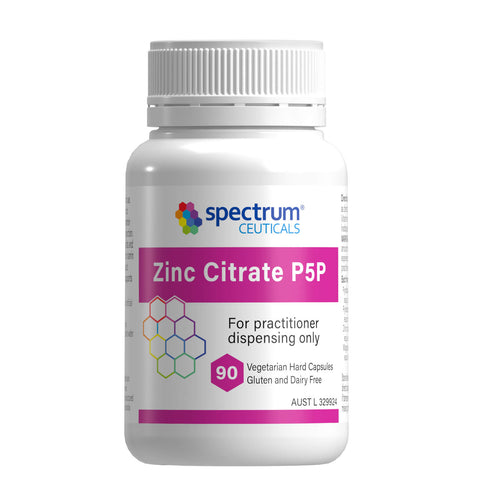 Spectrumceuticals Zinc Citrate P5P 90 caps