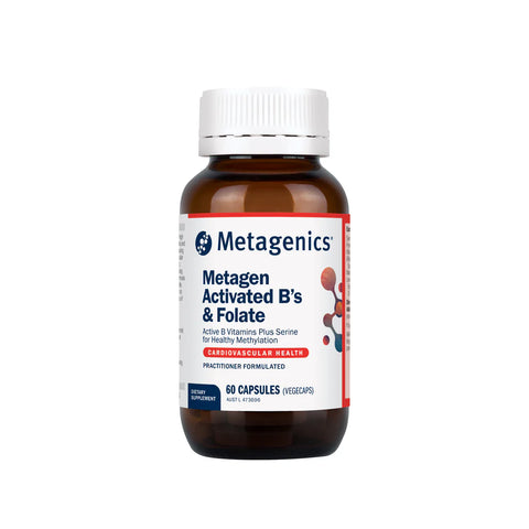 Metagenics Metagen Activated B's & Folate (previously Metagen Methyl-Active) 60 VegeCaps