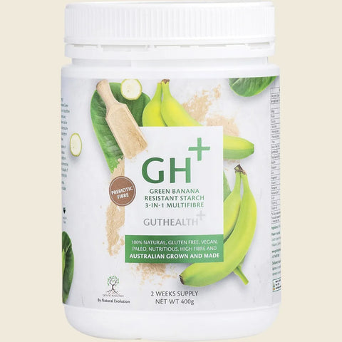 Natural Evolution GH+ Green Banana Resistant Starch 3-in-1 Multifibre 400g/2 week supply