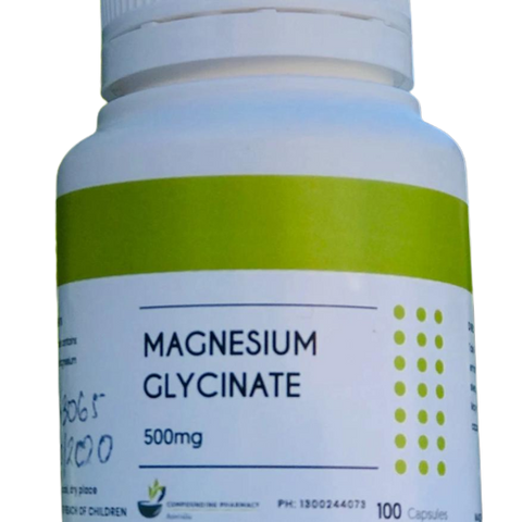 TCPA Magnesium Glycinate 500mg 100 capsules