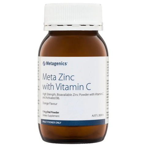 Metagenics Meta Zinc with Vitamin C Orange flavour 114 g oral powder