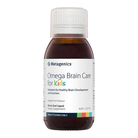 Metagenics Omega Brain Care for Kids Peppermint flavour 90 mL oral liquid