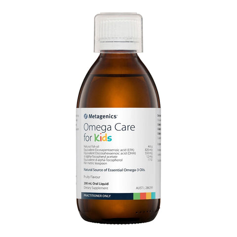 Metagenics Omega Care for Kids Fruity flavour 200 mL oral liquid