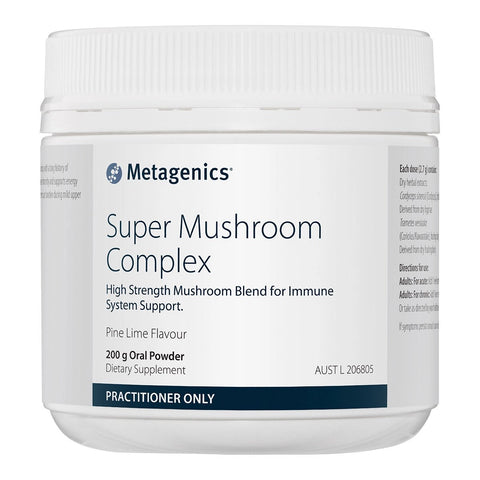Metagenics Super Mushroom Complex Pine Lime flavour 200 g oral powder