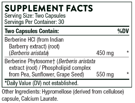 Thorne Berberine 1000mg 60 Capsules