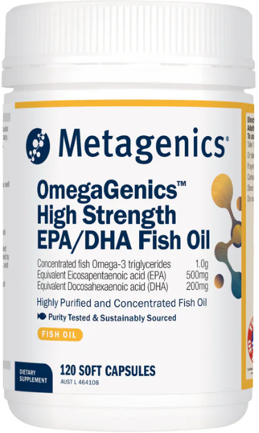Metagenics OmegaGenics High Strength EPA/DHA Fish Oil 120 caps (formerly MetaPure EPA/DHA)